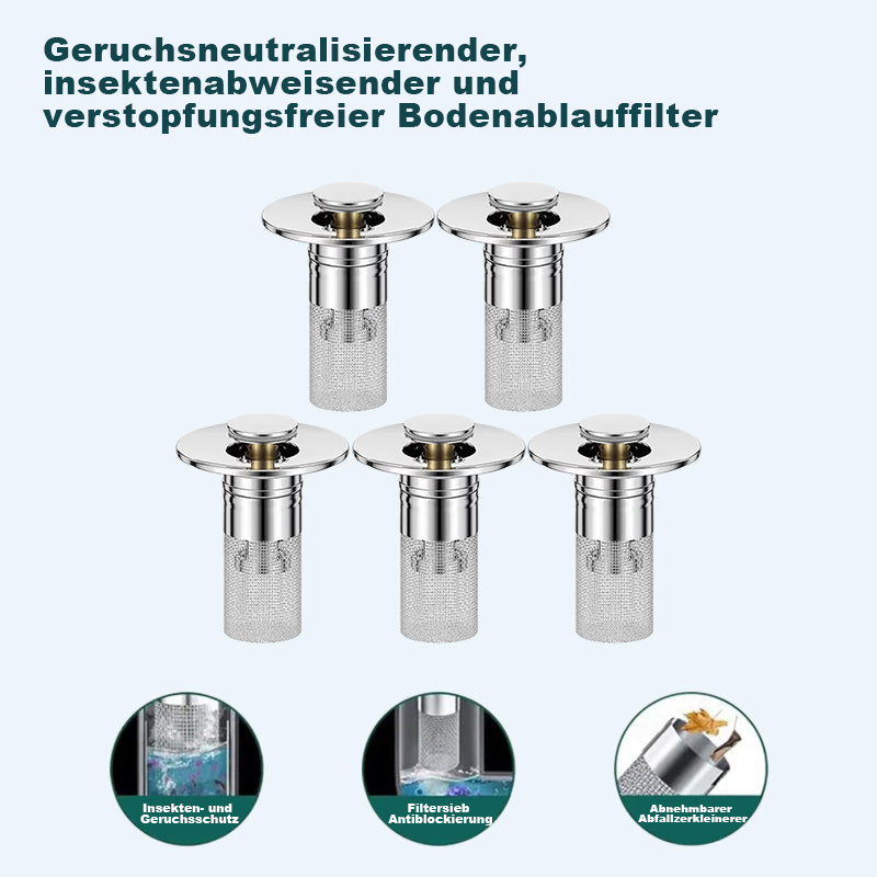 Letzter Tag: -49% auf den Pop-Up Ablaufgarnitur mit Sieb 🔥🐳– Gerüche entfernen und Verstopfungen vorbeugen