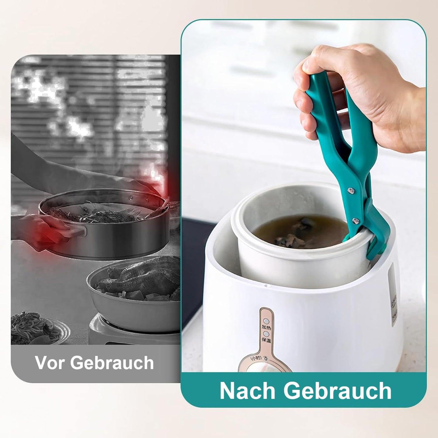 Diese Woche im Angebot: 60 % Rabatt!🔥✨TIMNAMY® Mehrzweck-Schüsselhalter mit Verbrühungsschutz für die Küche 🔥✨