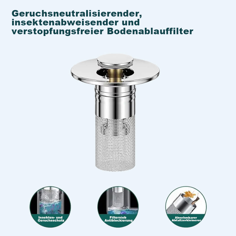 Letzter Tag: -49% auf den Pop-Up Ablaufgarnitur mit Sieb 🔥🐳– Gerüche entfernen und Verstopfungen vorbeugen