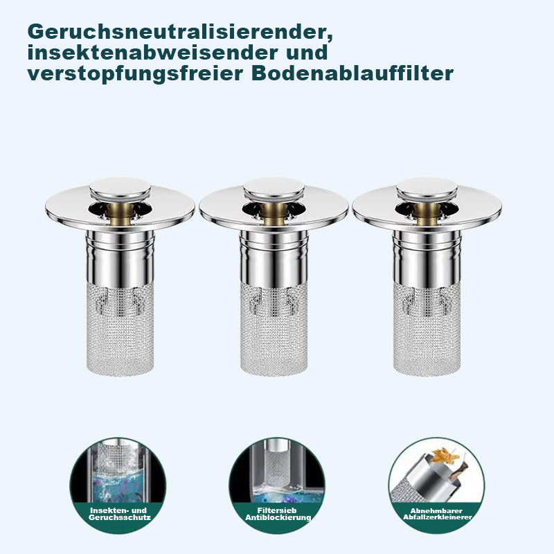 Letzter Tag: -49% auf den Pop-Up Ablaufgarnitur mit Sieb 🔥🐳– Gerüche entfernen und Verstopfungen vorbeugen